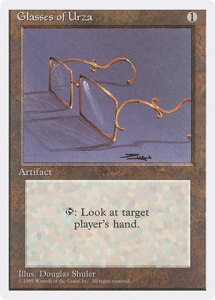 Glasses of Urza (4ED-321) - Fourth Edition - Premium MTG Single from Wizards of the Coast - Just $0.13! Shop now at Game Crave Tournament Store