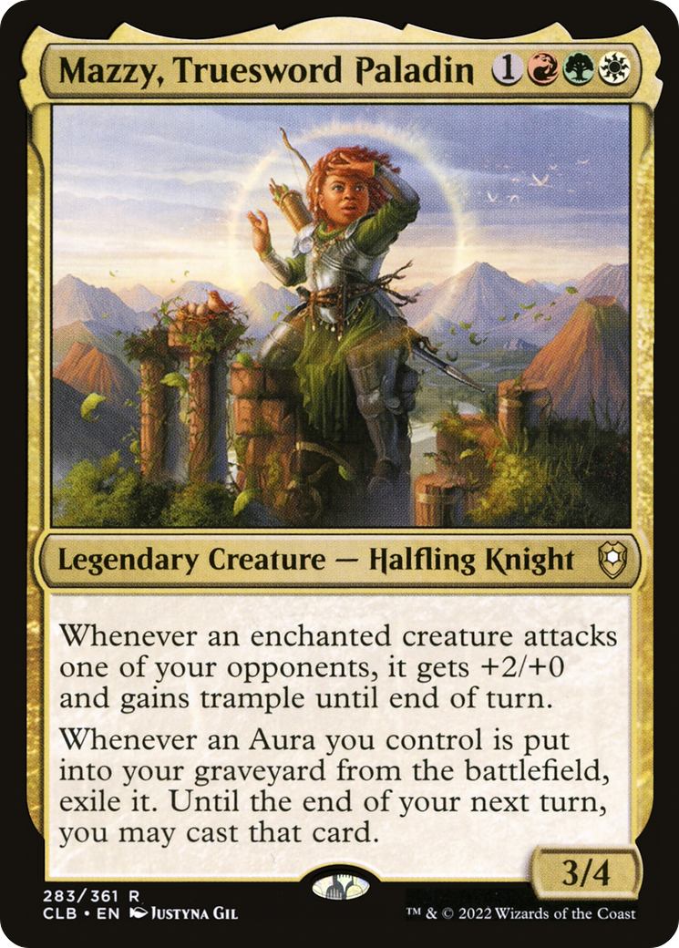 Mazzy, Truesword Paladin (CLB-283) - Commander Legends: Battle for Baldur's Gate - Premium MTG Single from Wizards of the Coast - Just $0.08! Shop now at Game Crave Tournament Store