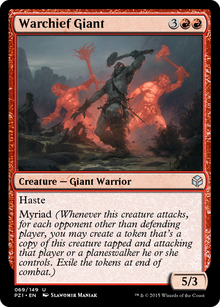 Warchief Giant (PZ1-069) - Legendary Cube Prize Pack Foil - Premium MTG Single from Wizards of the Coast - Just $0! Shop now at Game Crave Tournament Store