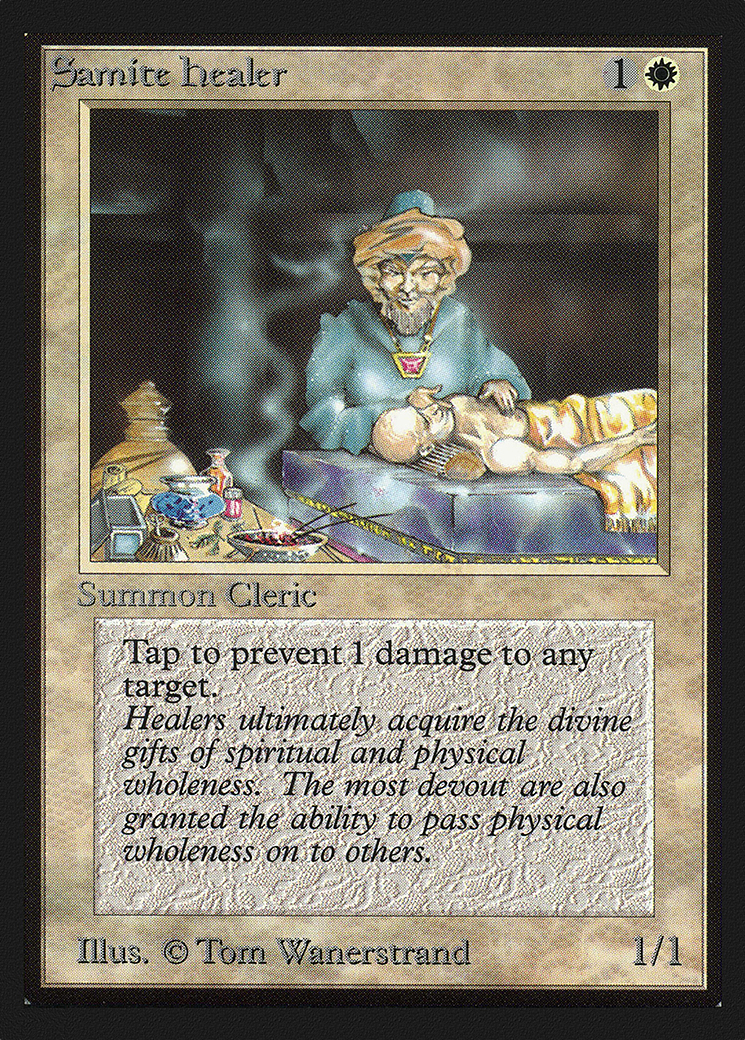 Samite Healer (CEI-038) - Intl. Collectors' Edition - Premium MTG Single from Wizards of the Coast - Just $0.21! Shop now at Game Crave Tournament Store