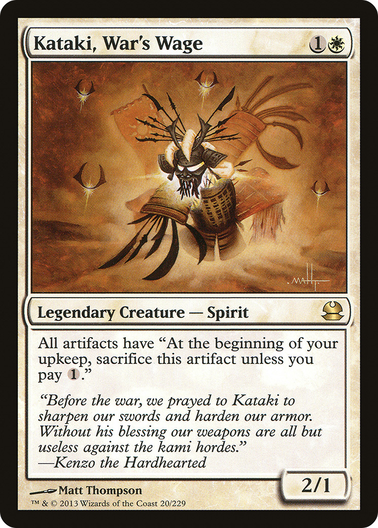 Kataki, War's Wage (MMA-020) - Modern Masters Foil - Premium MTG Single from Wizards of the Coast - Just $2.82! Shop now at Game Crave Tournament Store