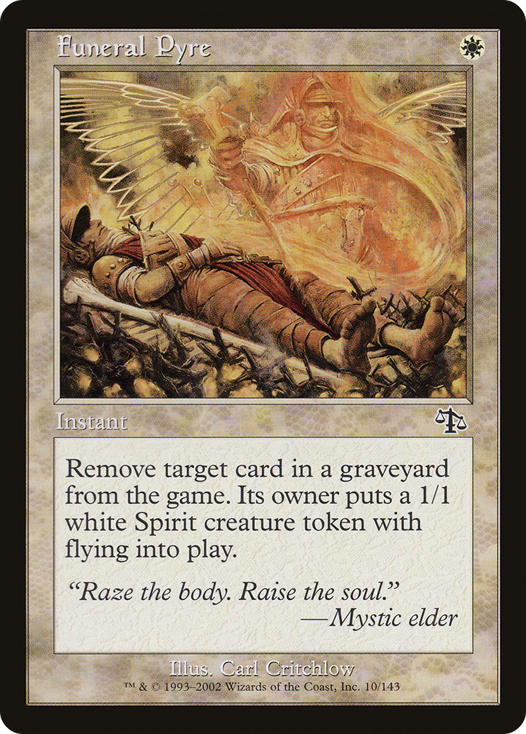 Funeral Pyre (JUD-010) - Judgment Foil - Premium MTG Single from Wizards of the Coast - Just $0.12! Shop now at Game Crave Tournament Store
