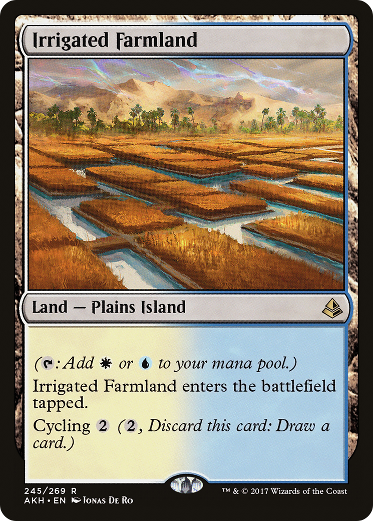 Irrigated Farmland (AKH-245) - Amonkhet - Premium MTG Single from Wizards of the Coast - Just $0.09! Shop now at Game Crave Tournament Store