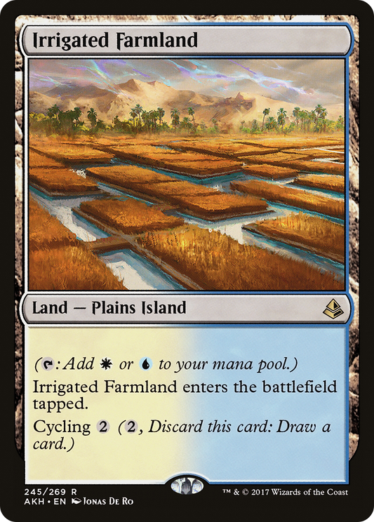 Irrigated Farmland (AKH-245) - Amonkhet - Premium MTG Single from Wizards of the Coast - Just $0.09! Shop now at Game Crave Tournament Store