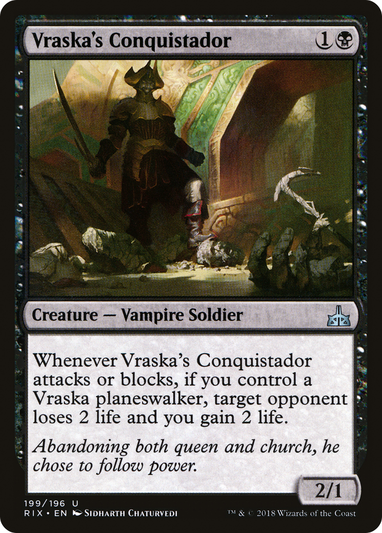 Vraska's Conquistador (RIX-199) - Rivals of Ixalan - Premium MTG Single from Wizards of the Coast - Just $0.08! Shop now at Game Crave Tournament Store
