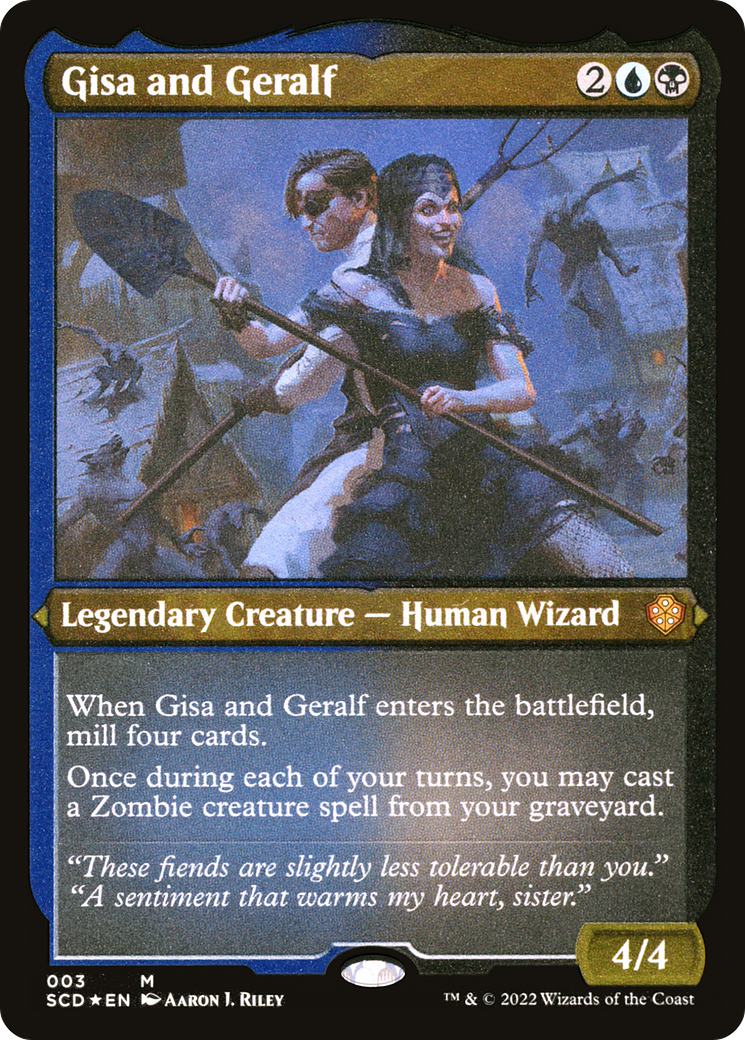 Gisa and Geralf (SCD-003) - Starter Commander Decks Etched Foil - Premium MTG Single from Wizards of the Coast - Just $0.35! Shop now at Game Crave Tournament Store
