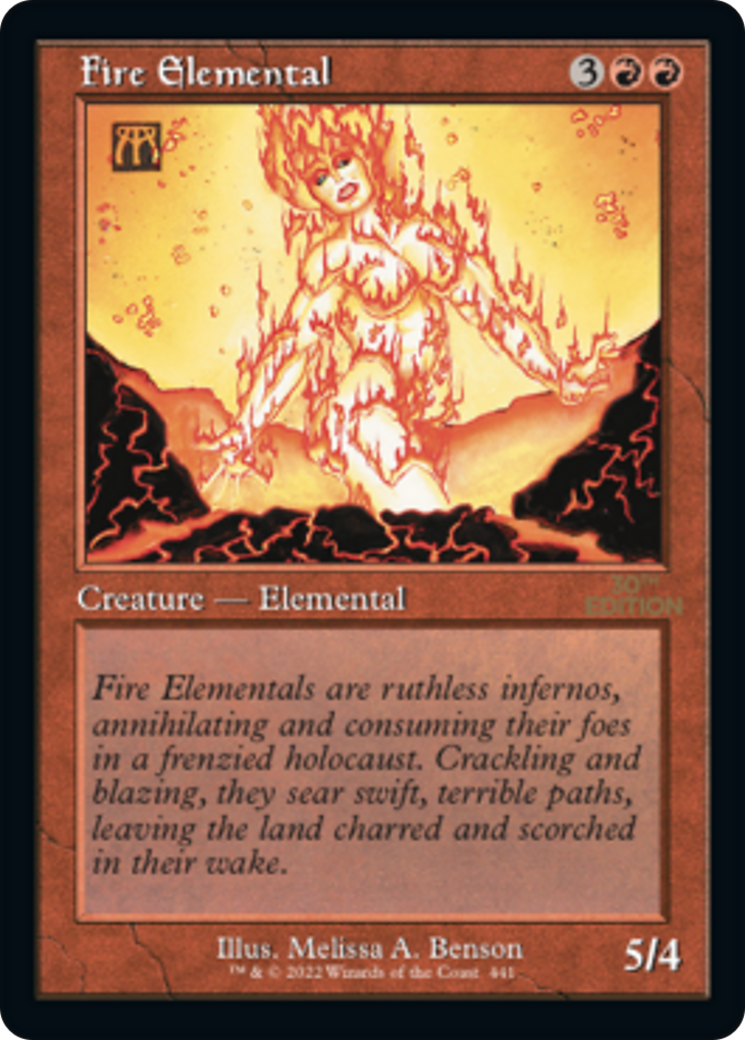 Fire Elemental (30A-441) - 30th Anniversary Edition - Premium MTG Single from Wizards of the Coast - Just $19.20! Shop now at Game Crave Tournament Store