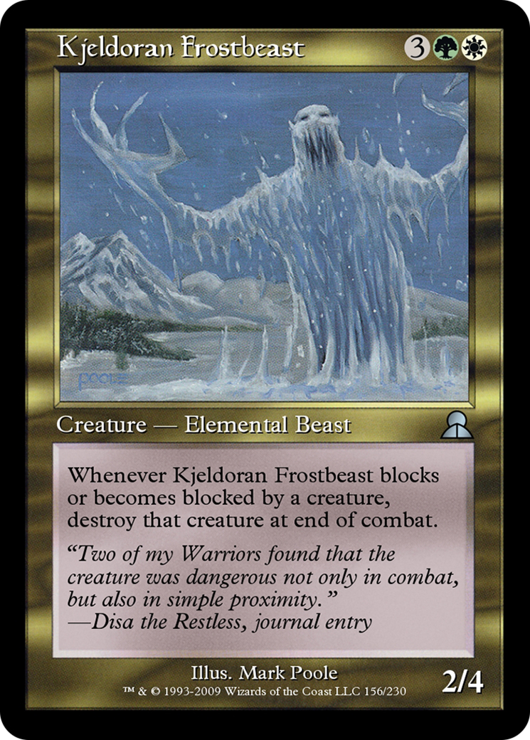 Kjeldoran Frostbeast (ME3-156) - Masters Edition III Foil - Premium MTG Single from Wizards of the Coast - Just $0! Shop now at Game Crave Tournament Store