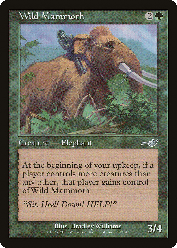 Wild Mammoth (NEM-124) - Nemesis - Premium MTG Single from Wizards of the Coast - Just $0.08! Shop now at Game Crave Tournament Store