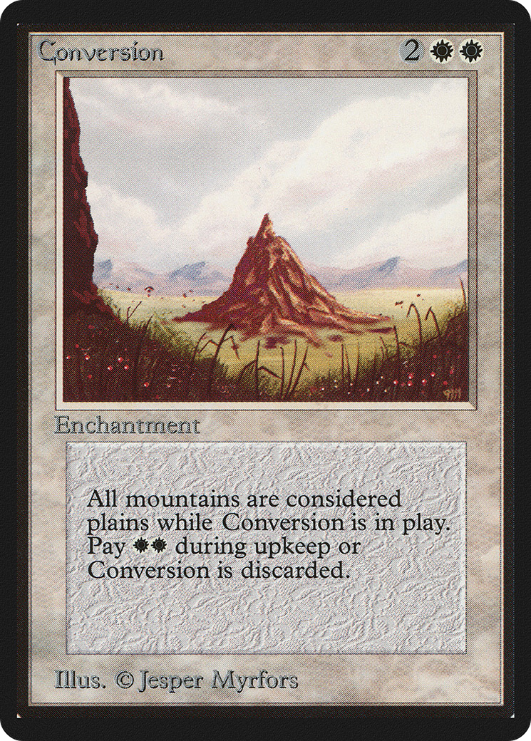 Conversion (LEB-016) - Limited Edition Beta - Premium MTG Single from Wizards of the Coast - Just $2.88! Shop now at Game Crave Tournament Store