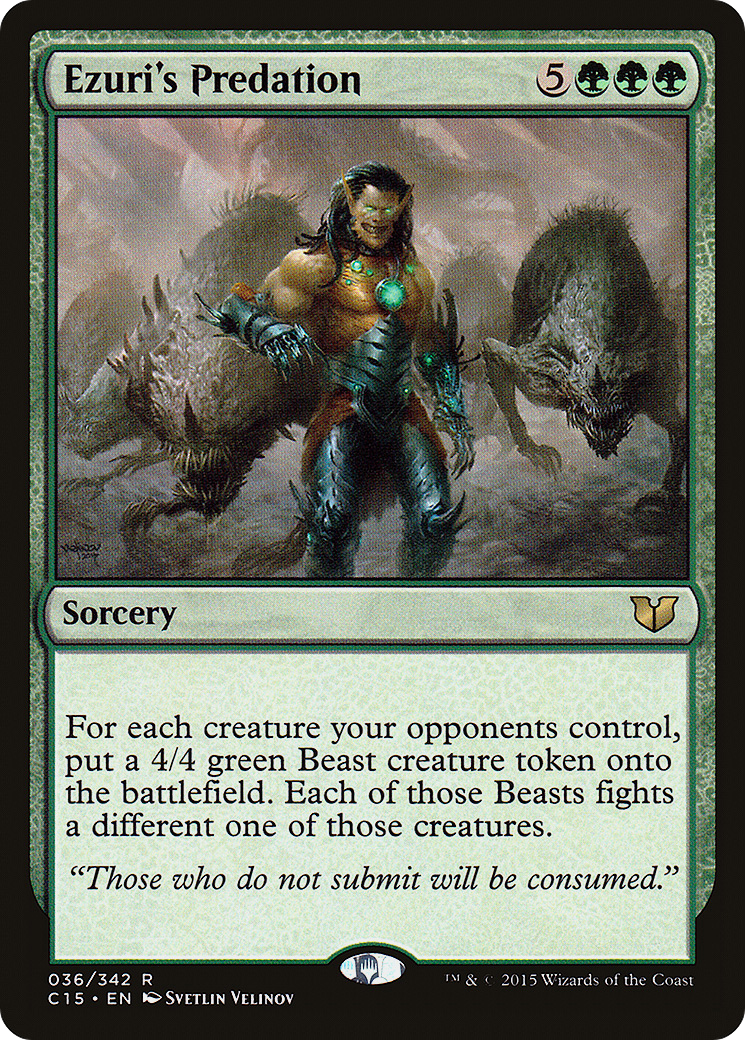 Ezuri's Predation (C15-036) - Commander 2015 - Premium MTG Single from Wizards of the Coast - Just $0.51! Shop now at Game Crave Tournament Store