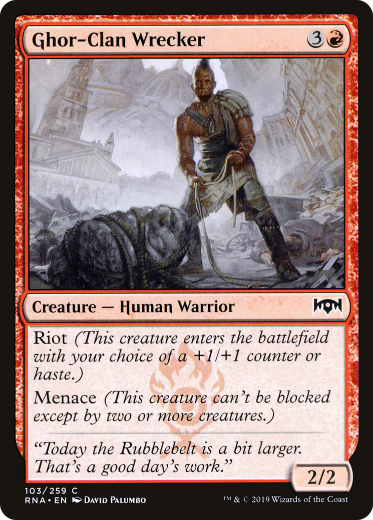 Ghor-Clan Wrecker (RNA-103) - Ravnica Allegiance - Premium MTG Single from Wizards of the Coast - Just $0.08! Shop now at Game Crave Tournament Store