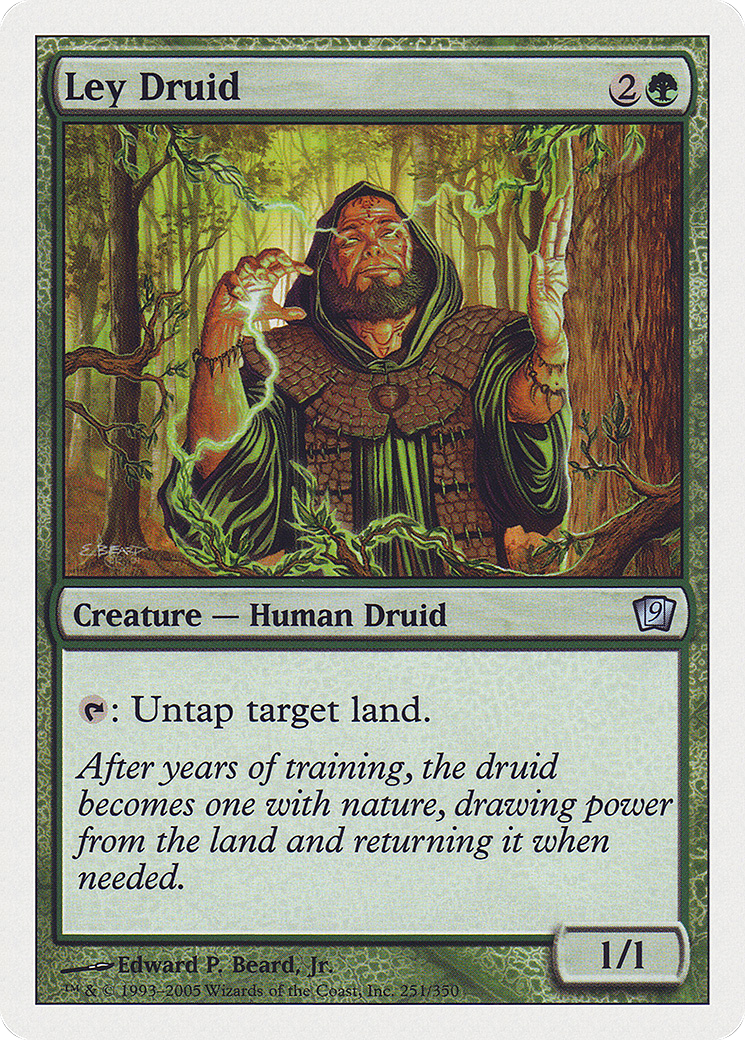 Ley Druid (9ED-251) - Ninth Edition - Premium MTG Single from Wizards of the Coast - Just $0.08! Shop now at Game Crave Tournament Store