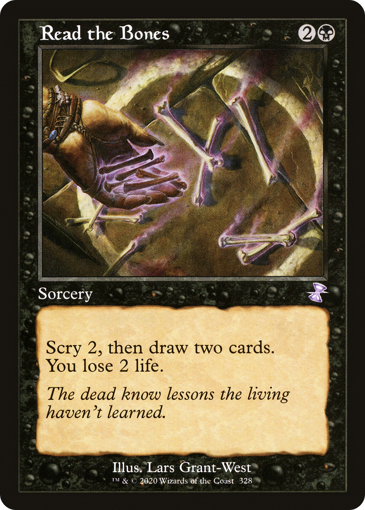 Read the Bones (TSR-328) - Time Spiral Remastered - Premium MTG Single from Wizards of the Coast - Just $0.65! Shop now at Game Crave Tournament Store