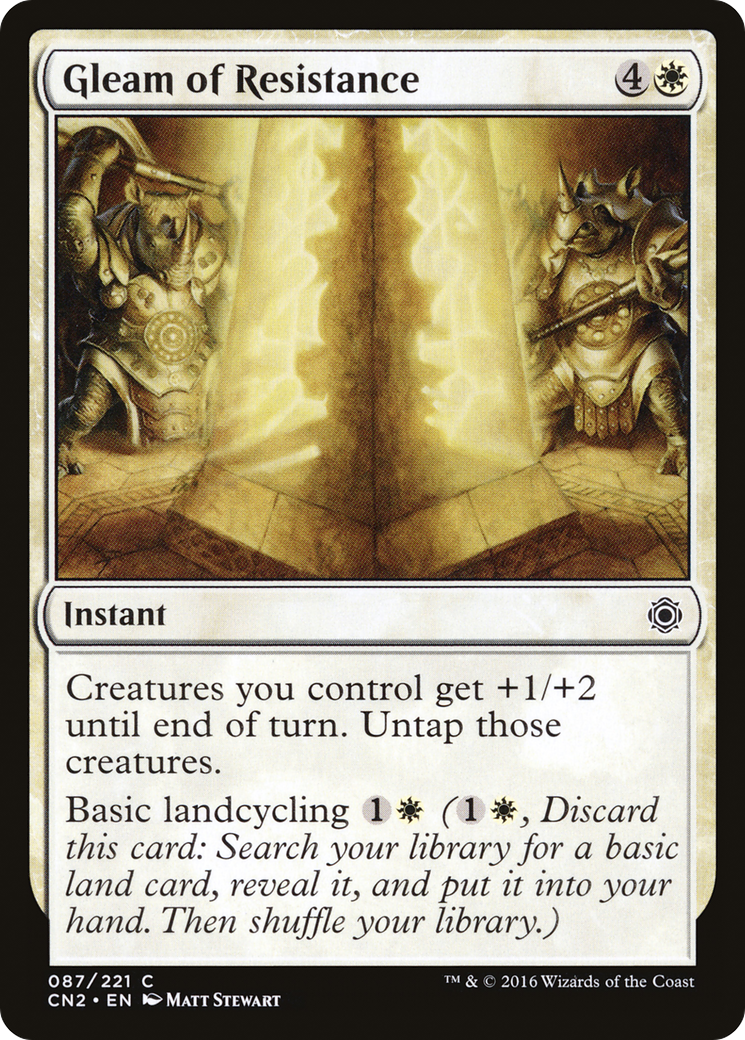 Gleam of Resistance (CN2-087) - Conspiracy: Take the Crown - Premium MTG Single from Wizards of the Coast - Just $0.25! Shop now at Game Crave Tournament Store