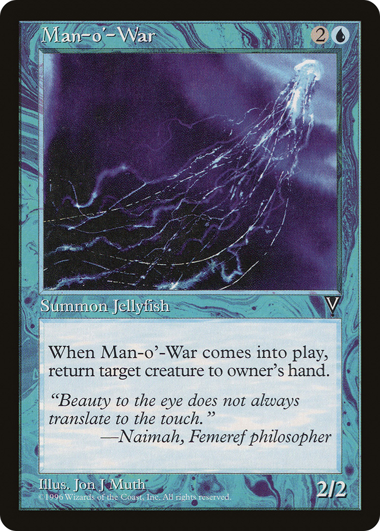 Man-o'-War (VIS-037) - Visions - Premium MTG Single from Wizards of the Coast - Just $0.08! Shop now at Game Crave Tournament Store