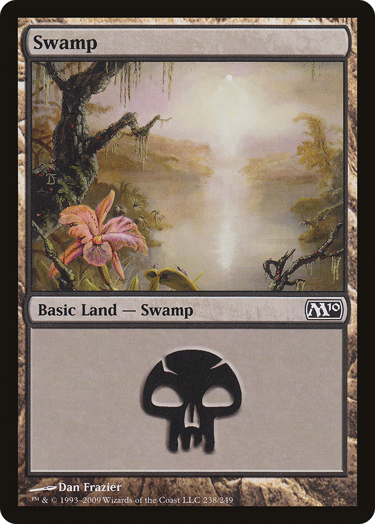Swamp (M10-238) - Magic 2010 Foil - Premium MTG Single from Wizards of the Coast - Just $0.61! Shop now at Game Crave Tournament Store