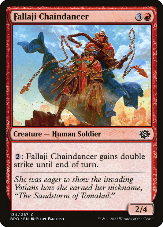 Fallaji Chaindancer (BRO-134) - The Brothers' War - Premium MTG Single from Wizards of the Coast - Just $0.08! Shop now at Game Crave Tournament Store