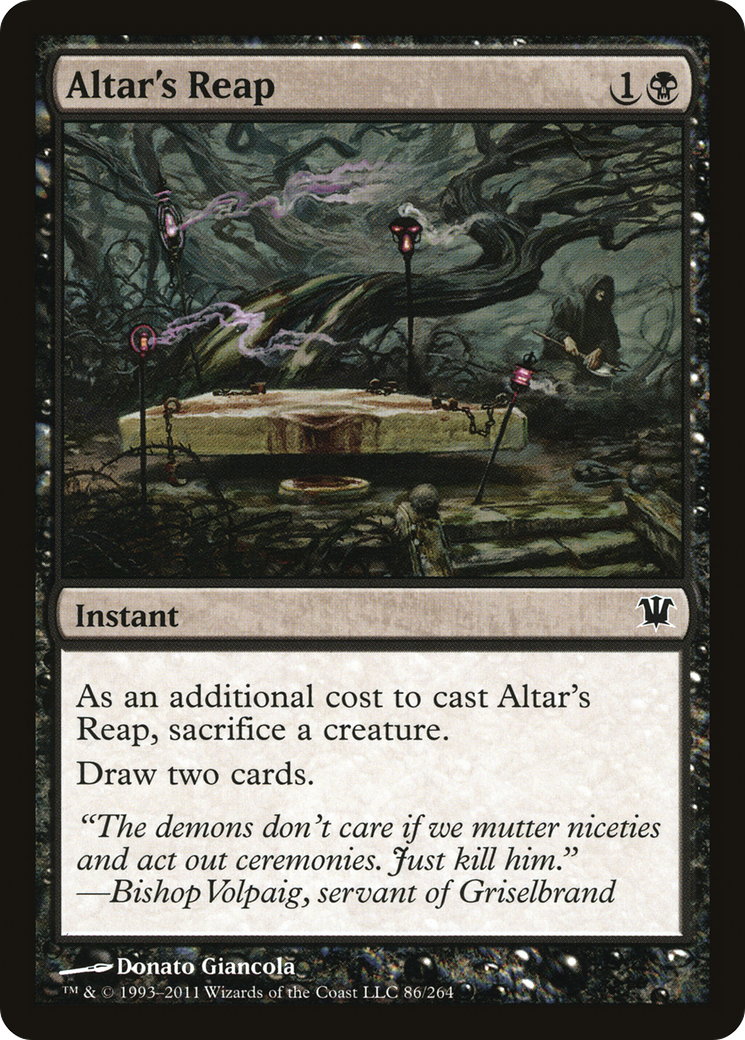 Altar's Reap (ISD-086) - Innistrad - Premium MTG Single from Wizards of the Coast - Just $0.25! Shop now at Game Crave Tournament Store
