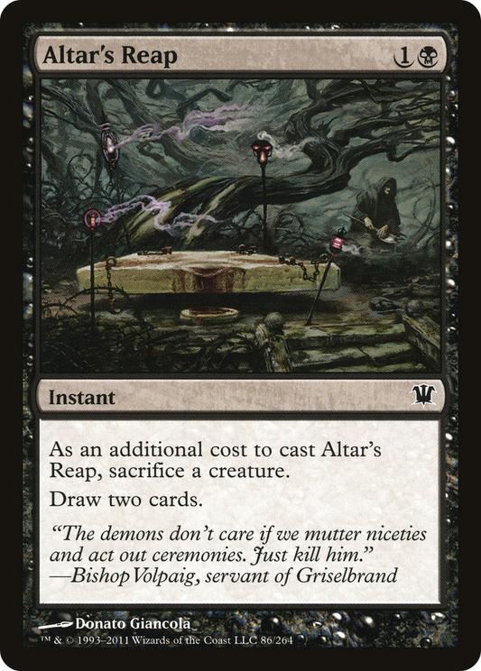 Altar's Reap (ISD-086) - Innistrad Foil - Premium MTG Single from Wizards of the Coast - Just $0.80! Shop now at Game Crave Tournament Store