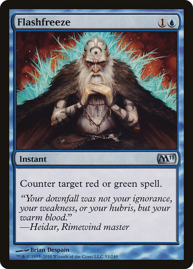 Flashfreeze (M11-053) - Magic 2011 Foil - Premium MTG Single from Wizards of the Coast - Just $0.25! Shop now at Game Crave Tournament Store