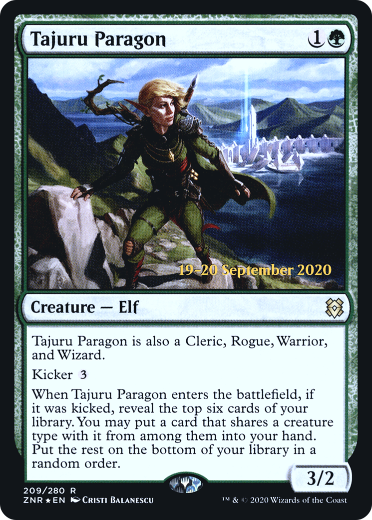 Tajuru Paragon (PZNR-209S) - Zendikar Rising Promos Foil - Premium MTG Single from Wizards of the Coast - Just $0.29! Shop now at Game Crave Tournament Store