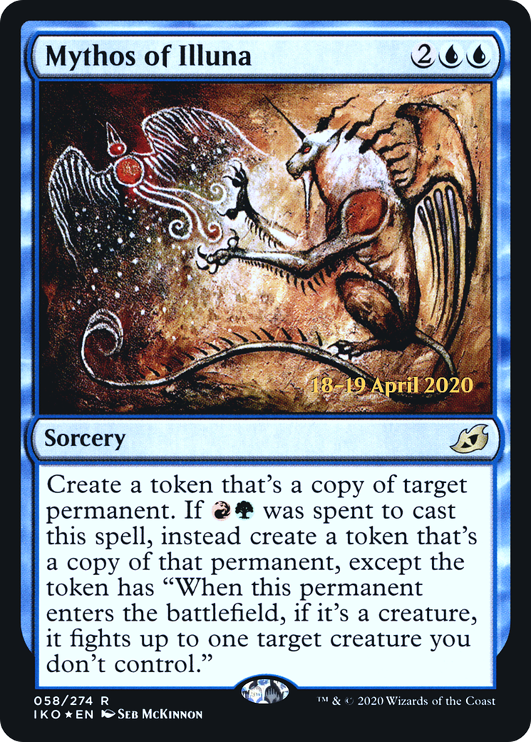 Mythos of Illuna (PIKO-58S) - Ikoria: Lair of Behemoths Promos Foil - Premium MTG Single from Wizards of the Coast - Just $0.11! Shop now at Game Crave Tournament Store