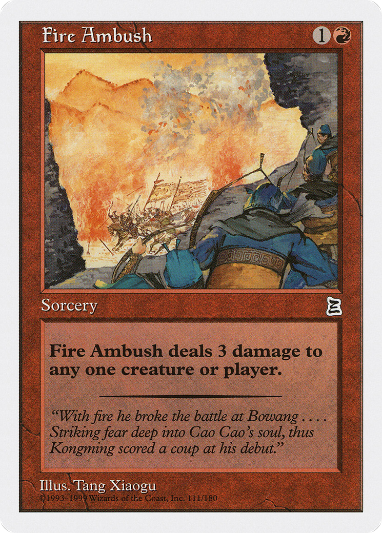 Fire Ambush (PTK-111) - Portal Three Kingdoms - Premium MTG Single from Wizards of the Coast - Just $0.95! Shop now at Game Crave Tournament Store