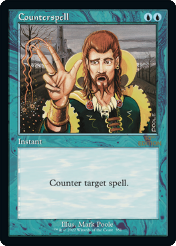 Counterspell (30A-351) - 30th Anniversary Edition - Premium MTG Single from Wizards of the Coast - Just $1.99! Shop now at Game Crave Tournament Store