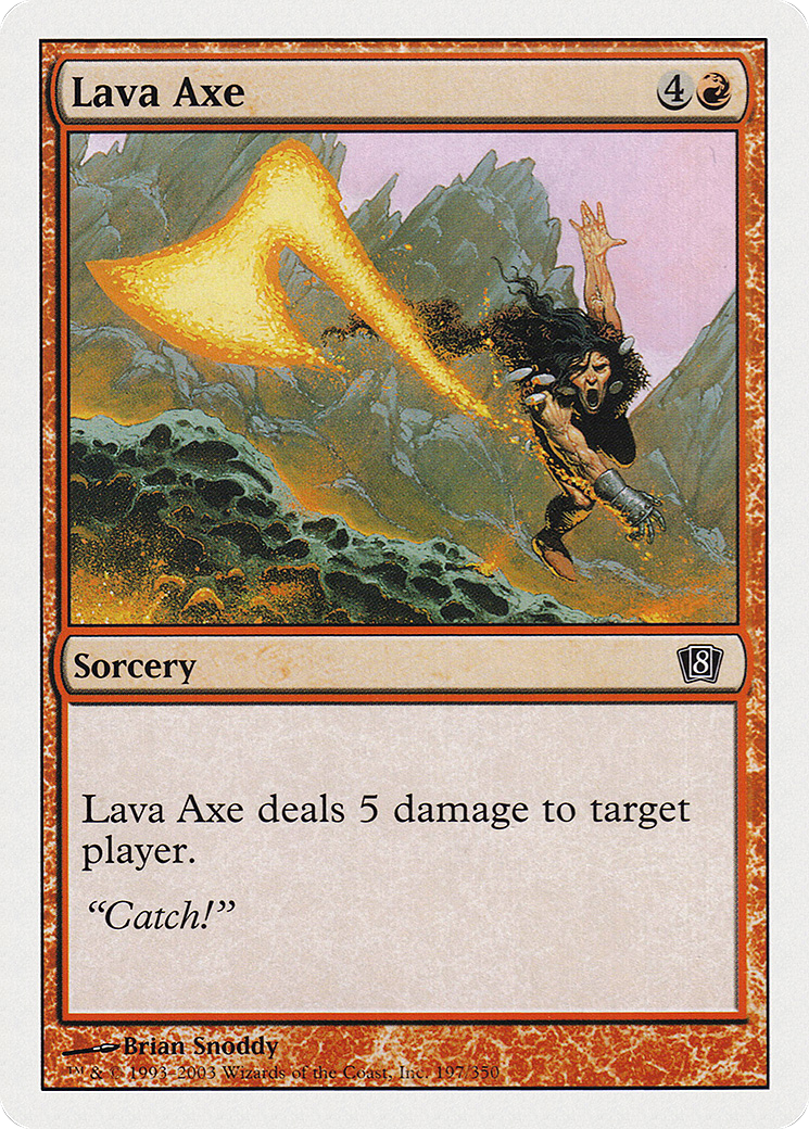 Lava Axe (8ED-197) - Eighth Edition - Premium MTG Single from Wizards of the Coast - Just $0.08! Shop now at Game Crave Tournament Store