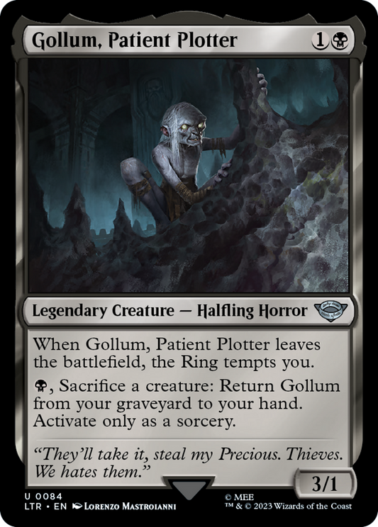 Gollum, Patient Plotter (LTR-084) - The Lord of the Rings: Tales of Middle-earth - Premium MTG Single from Wizards of the Coast - Just $0.08! Shop now at Game Crave Tournament Store