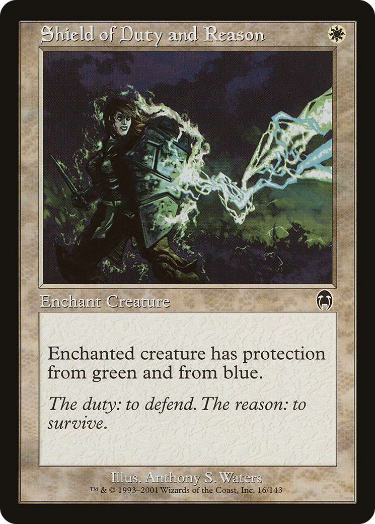 Shield of Duty and Reason (APC-016) - Apocalypse - Premium MTG Single from Wizards of the Coast - Just $0.09! Shop now at Game Crave Tournament Store