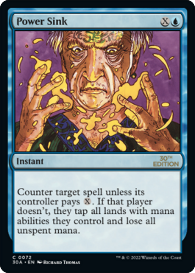 Power Sink (30A-072) - 30th Anniversary Edition - Premium MTG Single from Wizards of the Coast - Just $0.15! Shop now at Game Crave Tournament Store