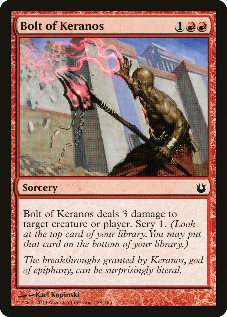 Bolt of Keranos (BNG-089) - Born of the Gods - Premium MTG Single from Wizards of the Coast - Just $0.08! Shop now at Game Crave Tournament Store