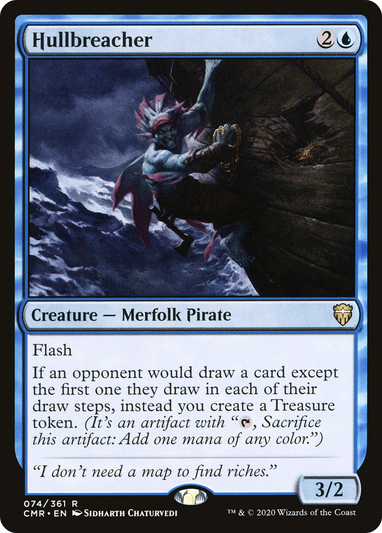Hullbreacher (CMR-074) - Commander Legends Foil - Premium MTG Single from Wizards of the Coast - Just $2.25! Shop now at Game Crave Tournament Store