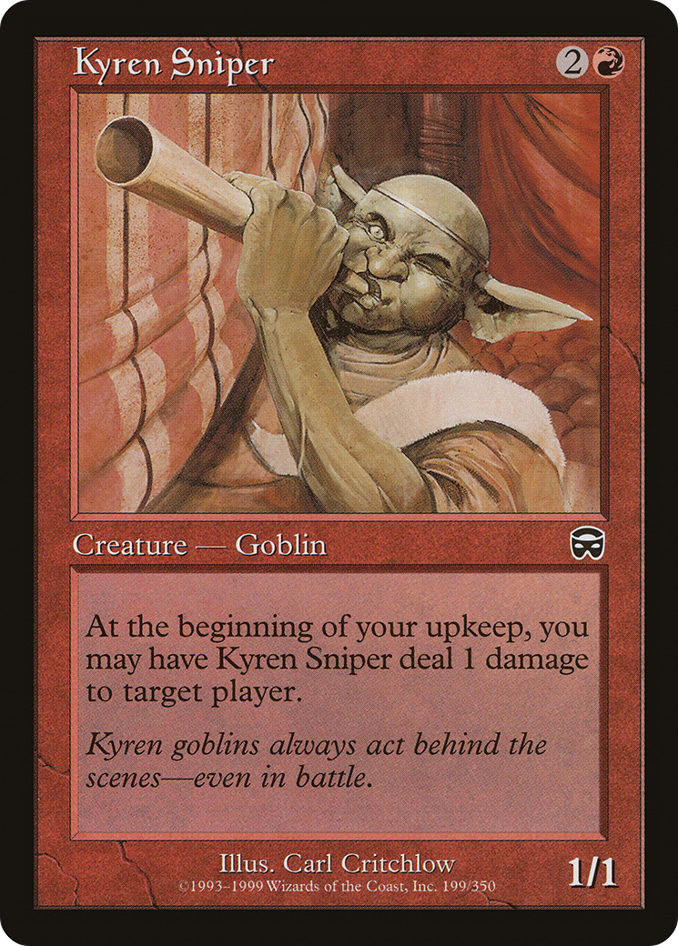 Kyren Sniper (MMQ-199) - Mercadian Masques Foil - Premium MTG Single from Wizards of the Coast - Just $4.77! Shop now at Game Crave Tournament Store