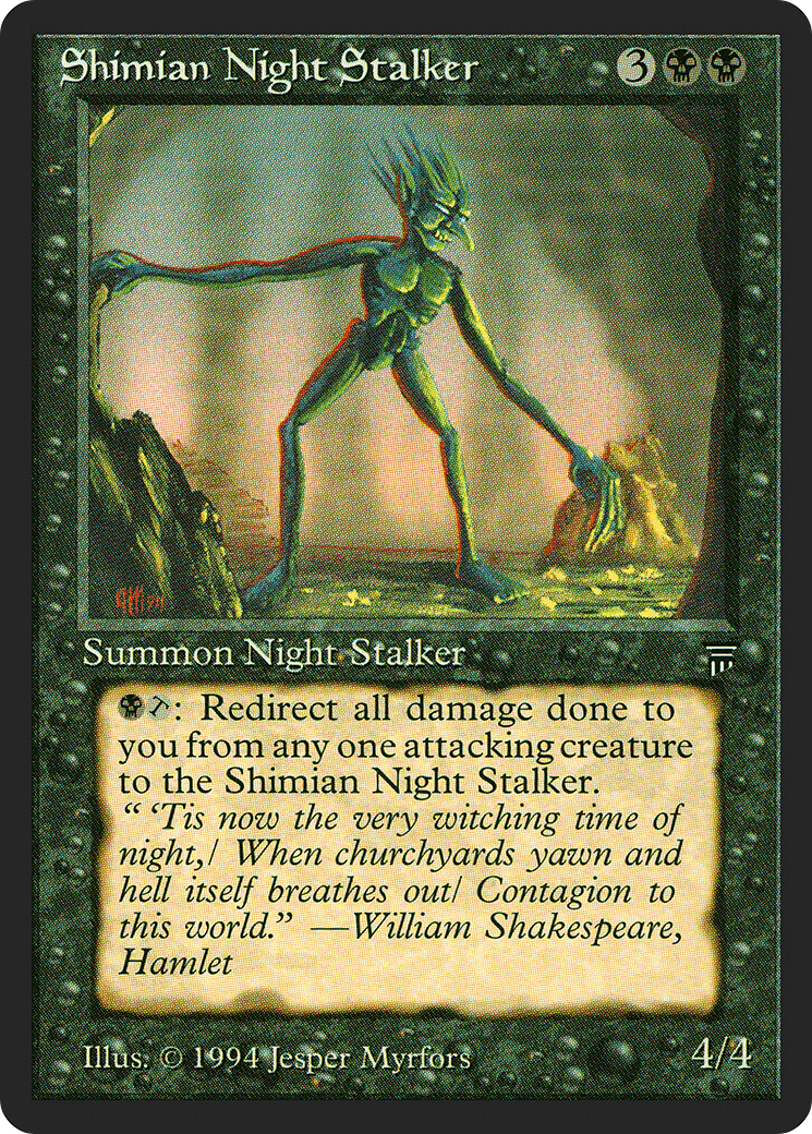 Shimian Night Stalker (LEG-116) - Legends - Premium MTG Single from Wizards of the Coast - Just $5.34! Shop now at Game Crave Tournament Store