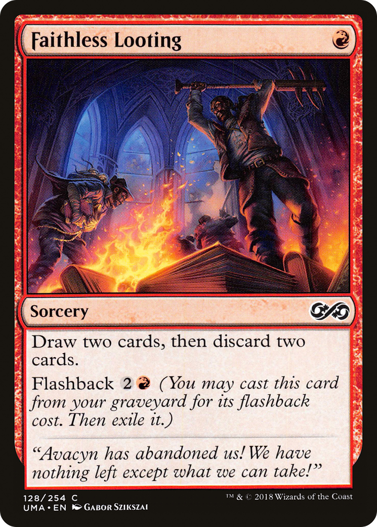 Faithless Looting (UMA-128) - Ultimate Masters Foil - Premium MTG Single from Wizards of the Coast - Just $1.81! Shop now at Game Crave Tournament Store