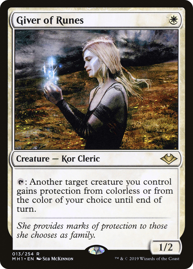 Giver of Runes (MH1-013) - Modern Horizons Foil - Premium MTG Single from Wizards of the Coast - Just $9.02! Shop now at Game Crave Tournament Store