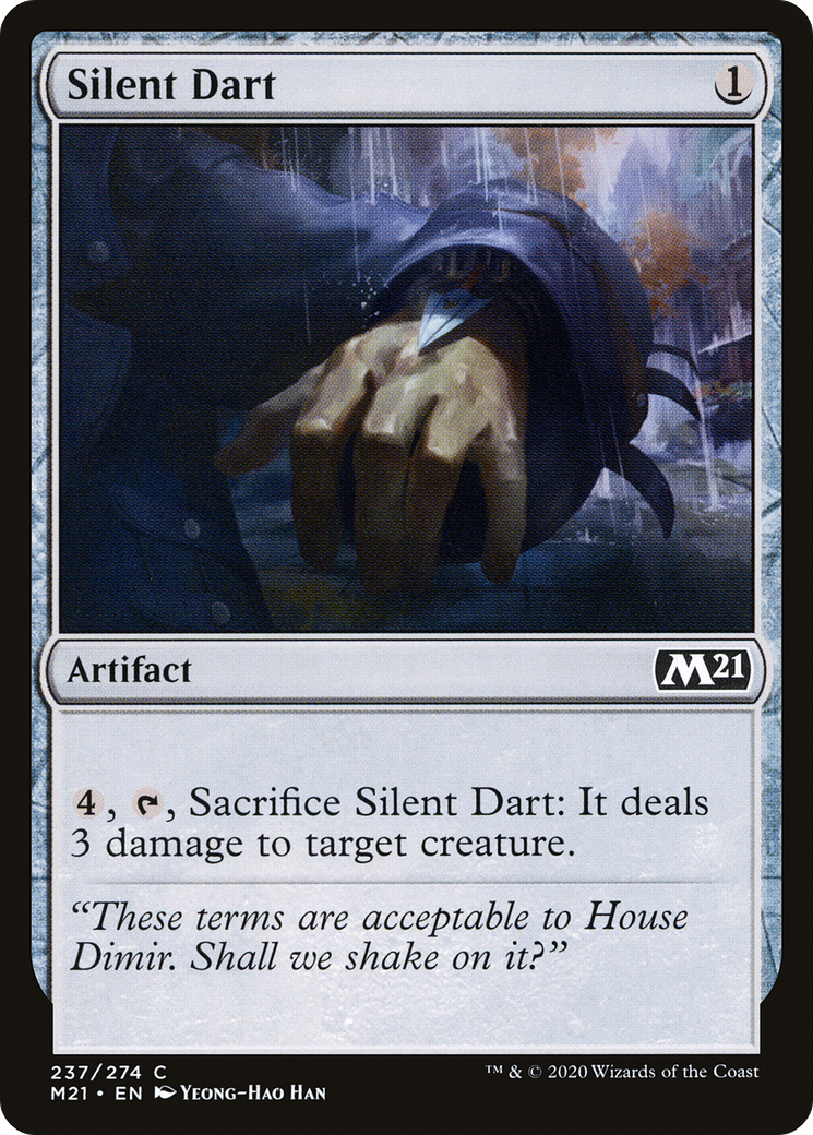 Silent Dart (M21-237) - Core Set 2021 Foil - Premium MTG Single from Wizards of the Coast - Just $0.25! Shop now at Game Crave Tournament Store