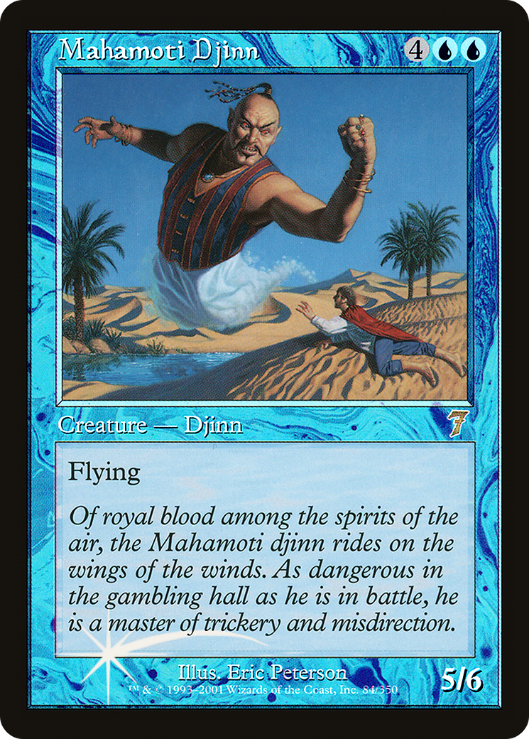 Mahamoti Djinn (7ED-84★) - Seventh Edition Foil - Premium MTG Single from Wizards of the Coast - Just $24! Shop now at Game Crave Tournament Store