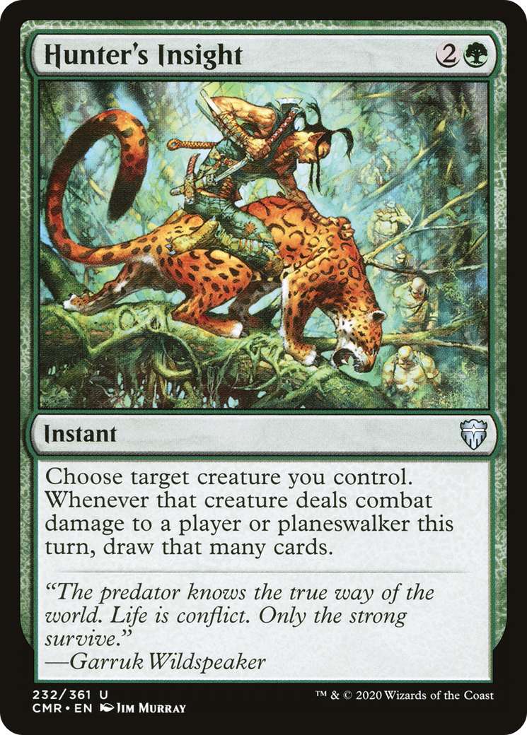 Hunter's Insight (CMR-232) - Commander Legends - Premium MTG Single from Wizards of the Coast - Just $0.25! Shop now at Game Crave Tournament Store