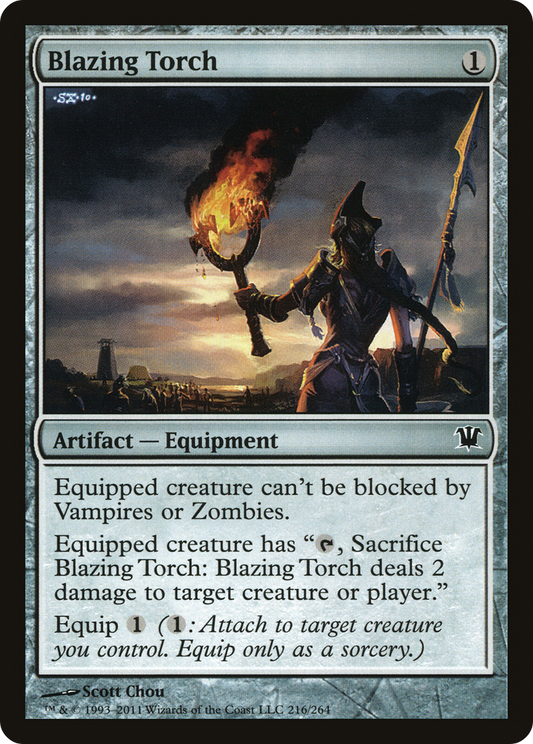 Blazing Torch (ISD-216) - Innistrad - Premium MTG Single from Wizards of the Coast - Just $0.25! Shop now at Game Crave Tournament Store
