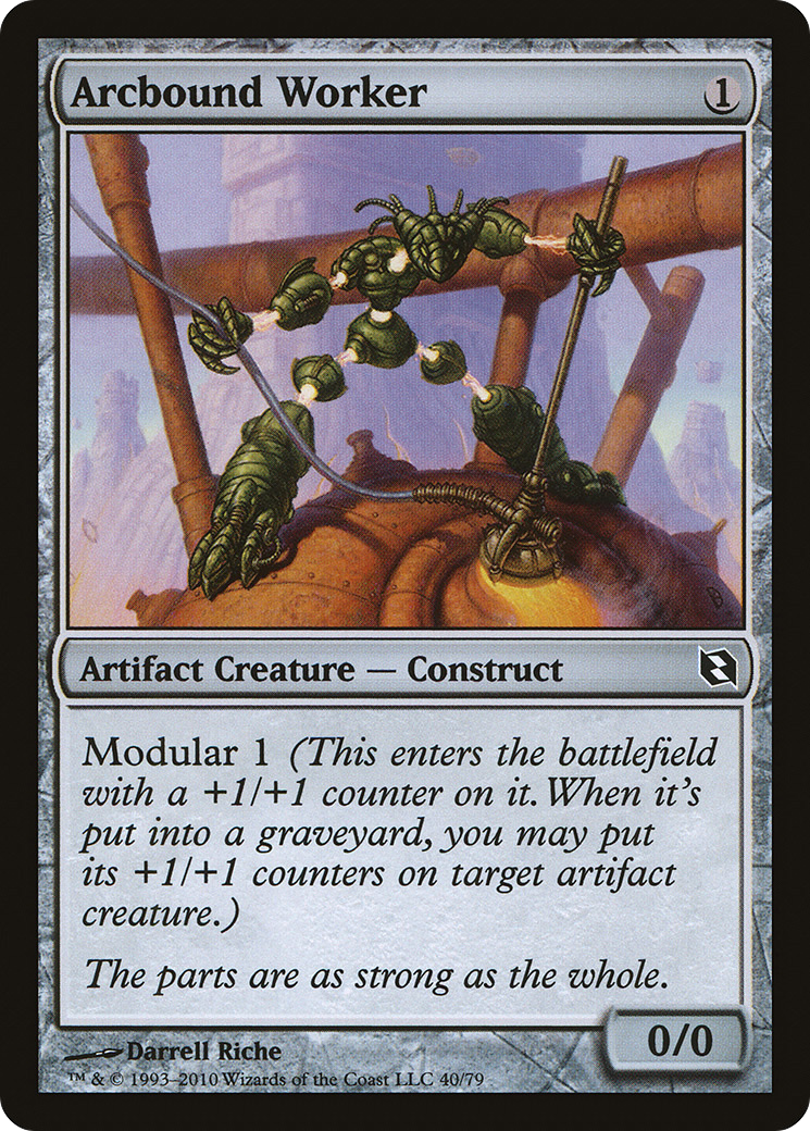 Arcbound Worker (DDF-040) - Duel Decks: Elspeth vs. Tezzeret - Premium MTG Single from Wizards of the Coast - Just $0.08! Shop now at Game Crave Tournament Store
