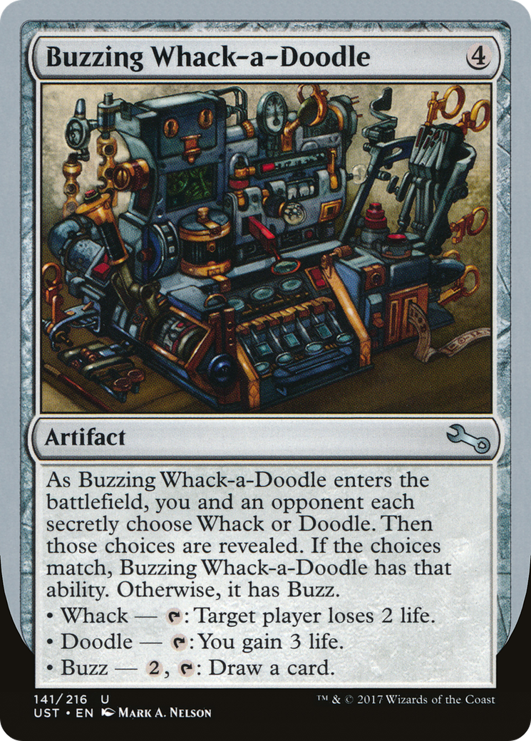 Buzzing Whack-a-Doodle (UST-141) - Unstable Foil - Premium MTG Single from Wizards of the Coast - Just $0.18! Shop now at Game Crave Tournament Store