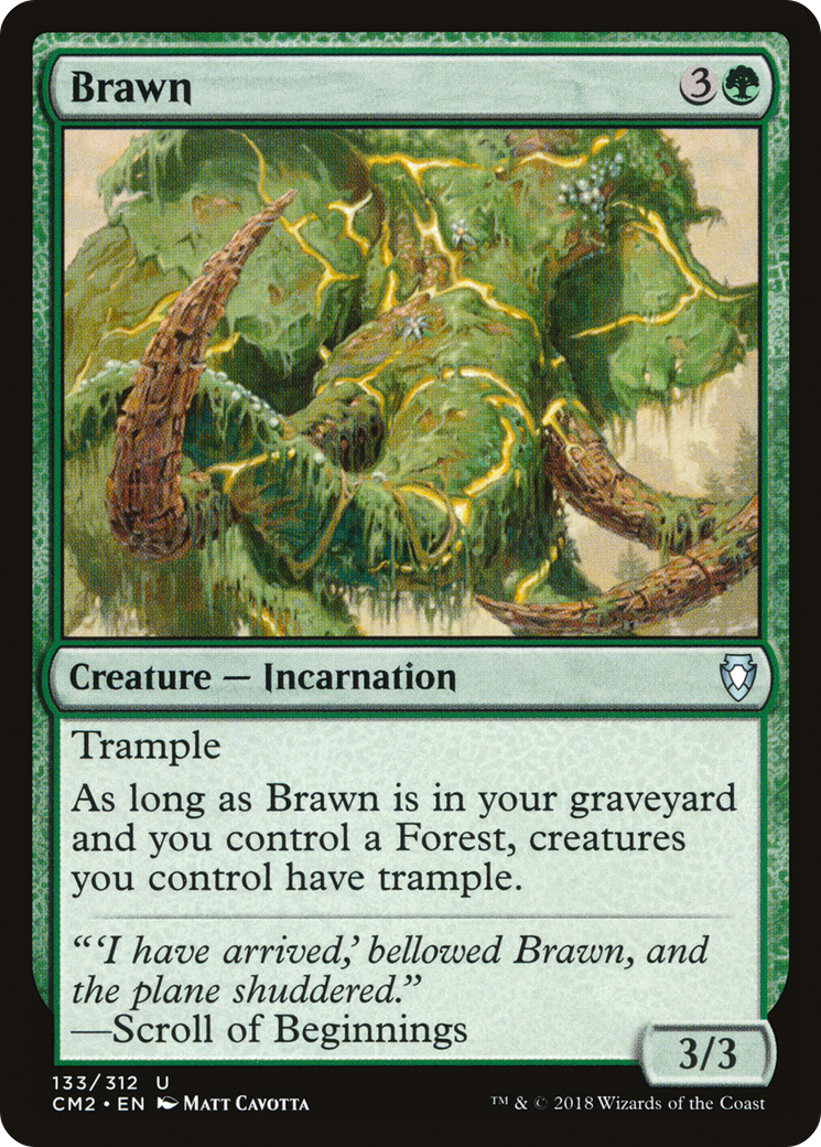 Brawn (CM2-133) - Commander Anthology Volume II - Premium MTG Single from Wizards of the Coast - Just $0.10! Shop now at Game Crave Tournament Store