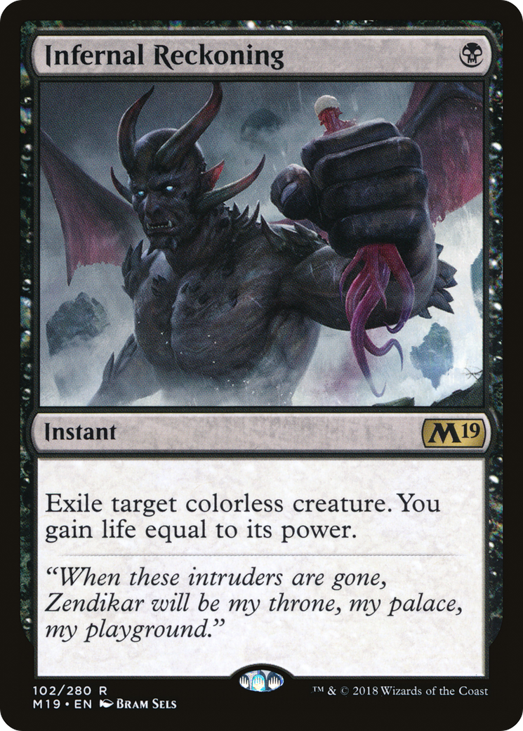 Infernal Reckoning (M19-102) - Core Set 2019 - Premium MTG Single from Wizards of the Coast - Just $0.08! Shop now at Game Crave Tournament Store