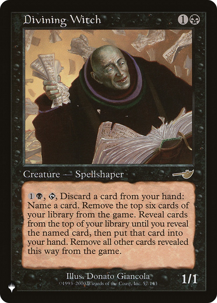 Divining Witch (PLIST-522) - The List - Premium MTG Single from Wizards of the Coast - Just $0.20! Shop now at Game Crave Tournament Store