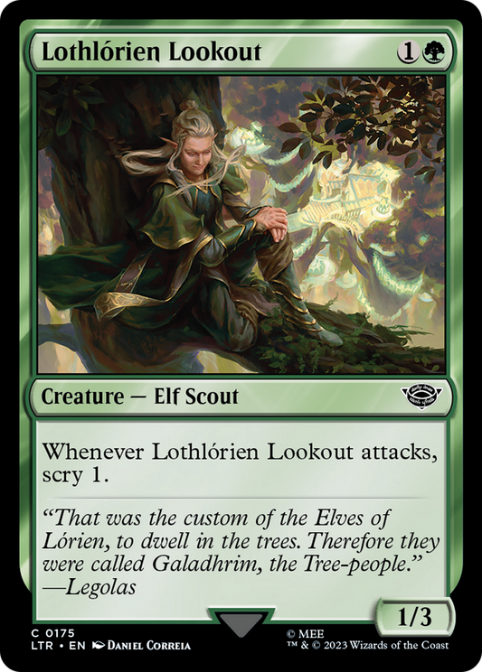 Lothlórien Lookout (LTR-175) - The Lord of the Rings: Tales of Middle-earth - Premium MTG Single from Wizards of the Coast - Just $0.08! Shop now at Game Crave Tournament Store