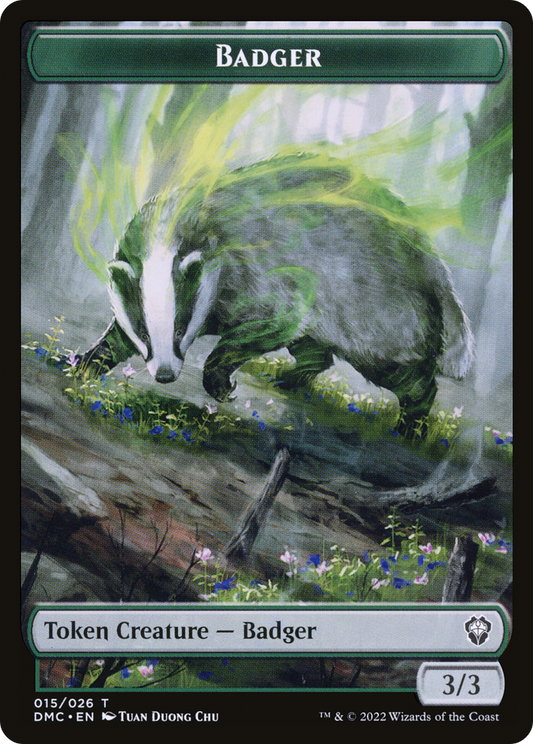 Badger (TDMU-015) - Dominaria United Tokens - Premium MTG Single from Wizards of the Coast - Just $0! Shop now at Game Crave Tournament Store